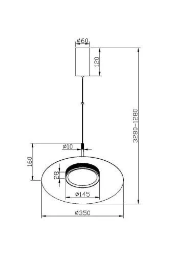 Подвесной светильник Maytoni MOD041PL-L15B3K1 фото 5