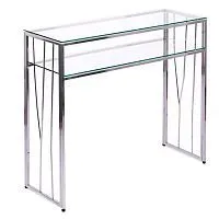 Консольный стол 1121-CS clear серебряный AllConsoles 100x35x80