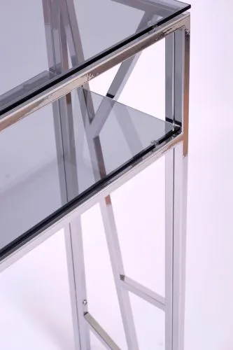 Консольный стол 1092-CS grey серебряный AllConsoles 100x25x80 фото 6