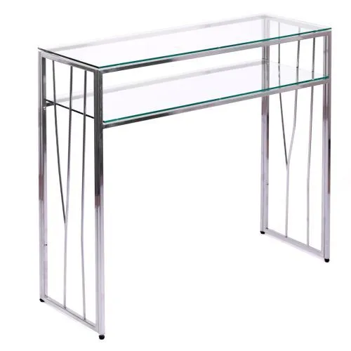 Консольный стол 1121-CS clear серебряный AllConsoles 100x35x80