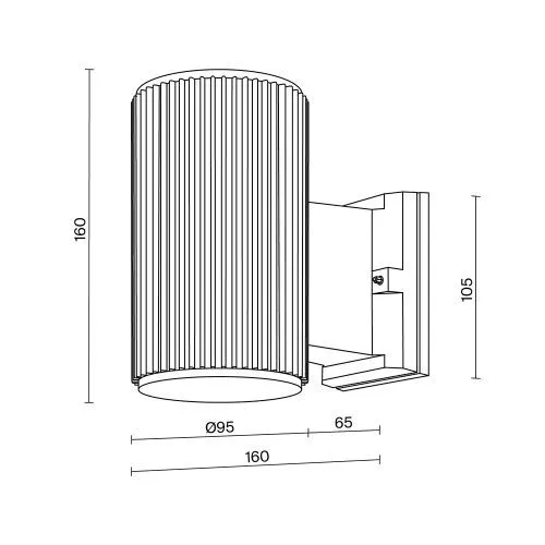 Уличный настенный светильник Outdoor O419WL-01W фото 5
