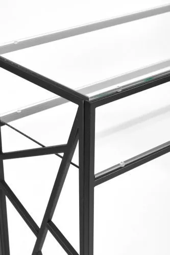 Консольный стол 1093-CB clear черный муар AllConsoles 80x35x80 фото 3