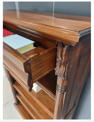 Стеллаж книжный из массива BSAH-M (орех, 92х33х180 см) фото 4