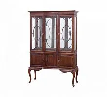 DCA11-M Витрина в гостиную для посуды, орех 180*39*120 см