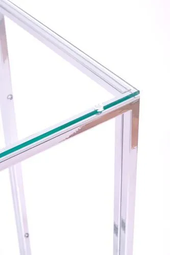 Консольный стол 1081-CS clear серебряный AllConsoles 100x35x80 фото 5