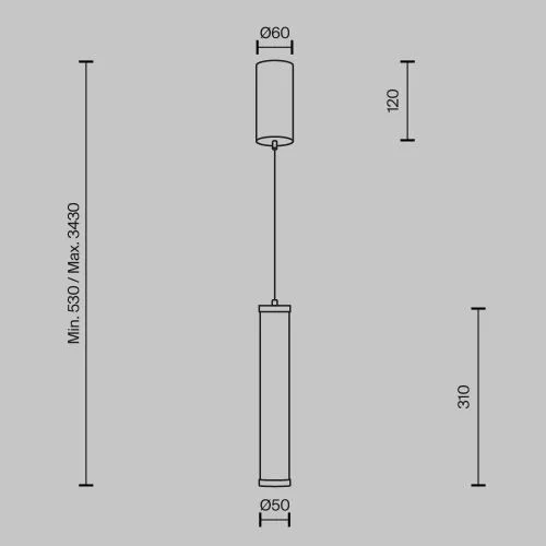 Подвесной светильник Maytoni MOD464PL-L8BSK фото 6