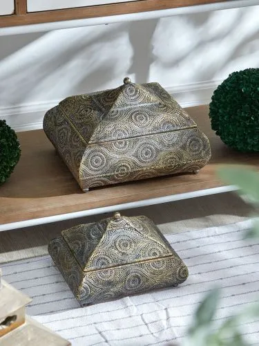 Шкатулки Мадагаскар, набор 2 предмета 33х28х22; 26х20х17см фото 3