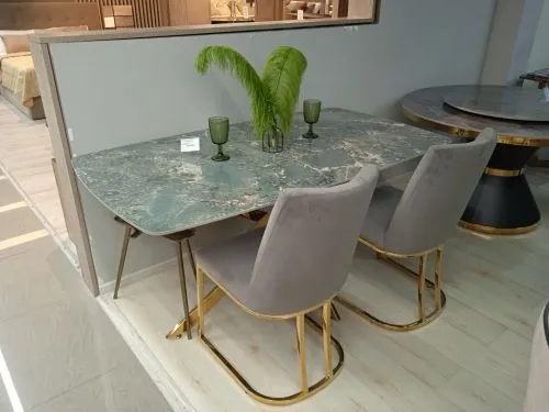 Стол обеденный Элис Рэк DT2850А.1, 160х90х75 см, малахитовый фото 3