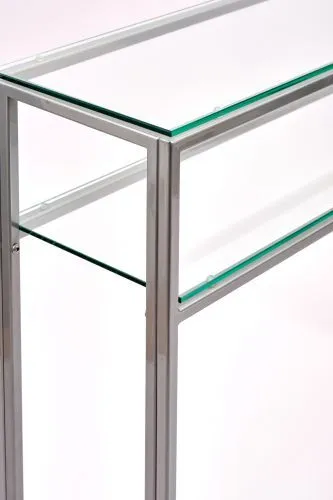 Консольный стол 1041-CS clear серебряный AllConsoles 100x35x80 фото 9