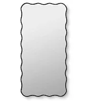 Зеркало настенное Fancy L Black (Фэнси) в тонкой раме Smal 60*120 см
