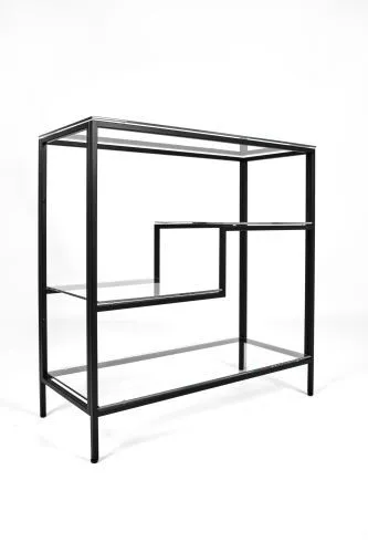Консольный стол 1013-CB clear черный муар AllConsoles 80x35x80 фото 2