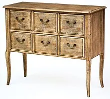 Комод 6 ящиков Provence H839 (H03) шато с эффектом старения 85*40*100 см
