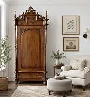 Шкаф-гардероб (штанга + полка) YWBACRA-M орех, 104х63х224 см					