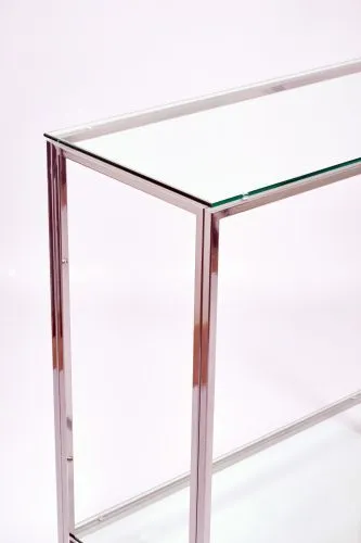 Консольный стол 1083-CS clear серебряный AllConsoles 80x35x80 фото 4