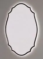 Antika Oval LED Black Зеркало в раме с подсветкой