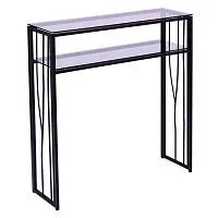 Консольный стол 1124-CB grey черный муар AllConsoles 80x25x80
