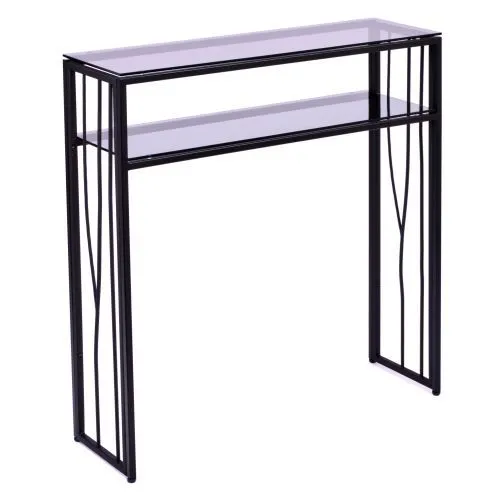 Консольный стол 1124-CB grey черный муар AllConsoles 80x25x80