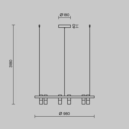 Подвесной светильник Maytoni MOD102PL-L42WK фото 8