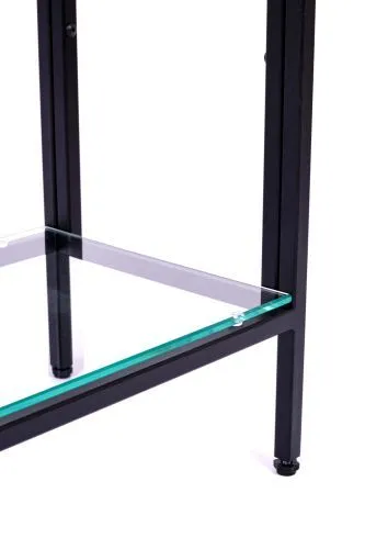 Консольный стол 1082-CB clear черный муар AllConsoles 100x25x80 фото 4