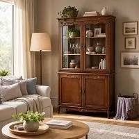 Буфет Belveder прованс 206*42*124 см, Итальянский орех с эффектом старения