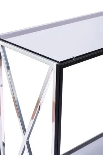 Консольный стол 1033-CB_S grey черный муар, серебряный AllConsoles 80x35x80 фото 6