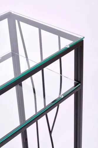 Консольный стол 1123-CB clear черный муар AllConsoles 80x35x80 фото 5