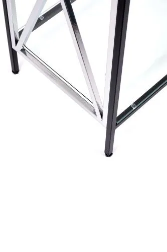 Консольный стол 1033-CB_S clear черный муар, серебряный AllConsoles 80x35x80 фото 5
