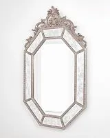 Зеркало настенное в раме Лидс Florentine Silver/19, серебро