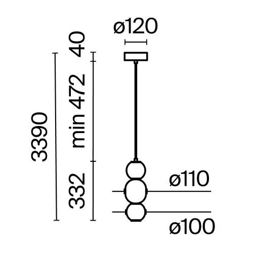 Подвесной светильник Maytoni MOD273PL-L16CH3K фото 10