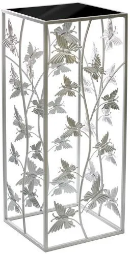 Столик интерьерный со стеклянной столешницей 28х28х69см