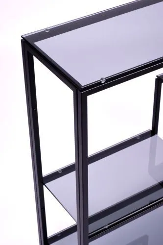 Консольный стол 1014-CB grey черный муар AllConsoles 80x25x80 фото 8