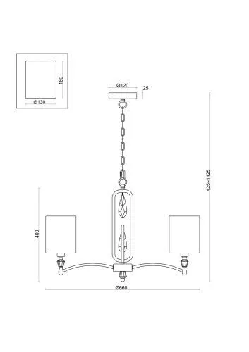 Подвесной светильник Freya FR1007PL-05N фото 3