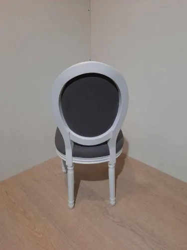Стул медальон Volker grey+white / серый + белый фото 4