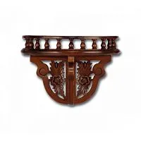 Подставка настенная WSF массив, орех 25*21*35 см