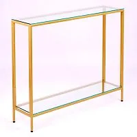 Консольный стол 1082-CG clear золотой AllConsoles 100x25x80