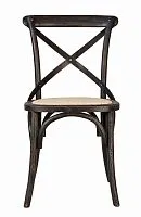 Стул деревянный венский CROSS BACK BLACK BRUSH