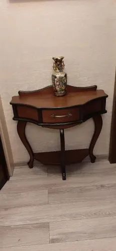Консоль с ящиками в цвете орех 86*30*80 см фото 18