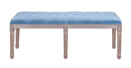 Банкетка большая в стиле прованс Kina middle light blue