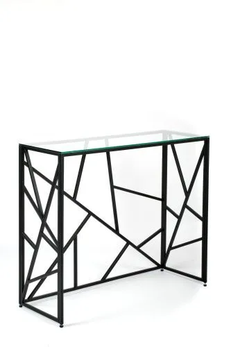 Консольный стол 1051-CB clear черный муар AllConsoles 100x35x80 фото 3