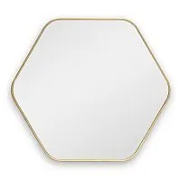 Hexagon M Gold Зеркало в тонкой раме Smal