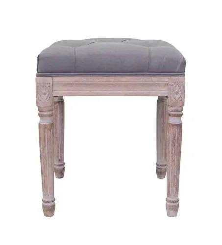 Пуф прованс Elia Small Grey 50*41*41 см фото 2