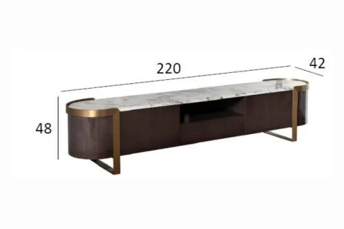 58DB-TV20047 Тумба под телевизор Севилья (Sevilla) 220*42*48см фото 2