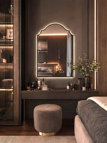 Antika LED Black Зеркало в раме с подсветкой фото 2