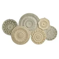 Декор настенный CIRCLES из дерева 74*3*47 см