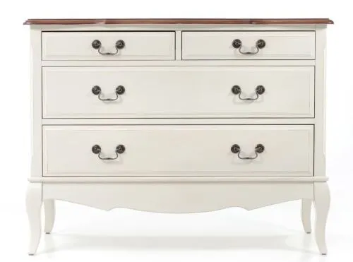 Комод Belveder Provence ST9315 молочный со старением 81*46*106 см