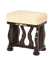 Банкетка Джулия орех, ткань Verona Vanila | 50*35*45 см