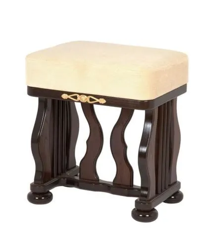 Банкетка Джулия орех, ткань Verona Vanila | 50*35*45 см