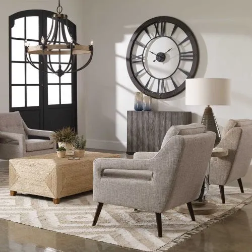 Настенные часы Ronan Large Uttermost Ø152 см фото 3