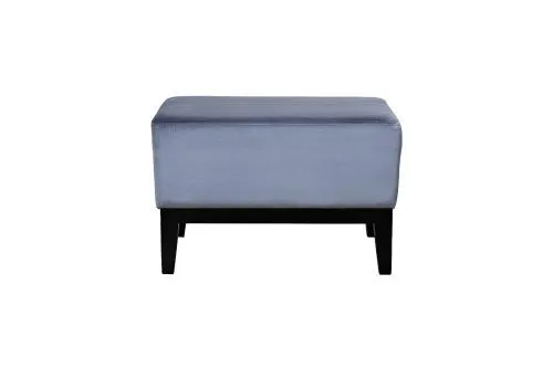 Банкетка Стелла(Stella) 60 прямоугольная синяя Velv-Sin 60*38*40см