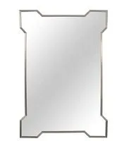 Зеркало настенное Zar Silver (Зар) в тонкой раме Svart 70*102 см